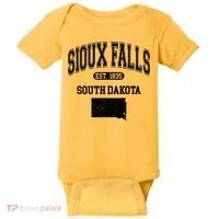 Sioux Falls South Dakota Est 1835 Varsity Baby Bodysuit thumb 0