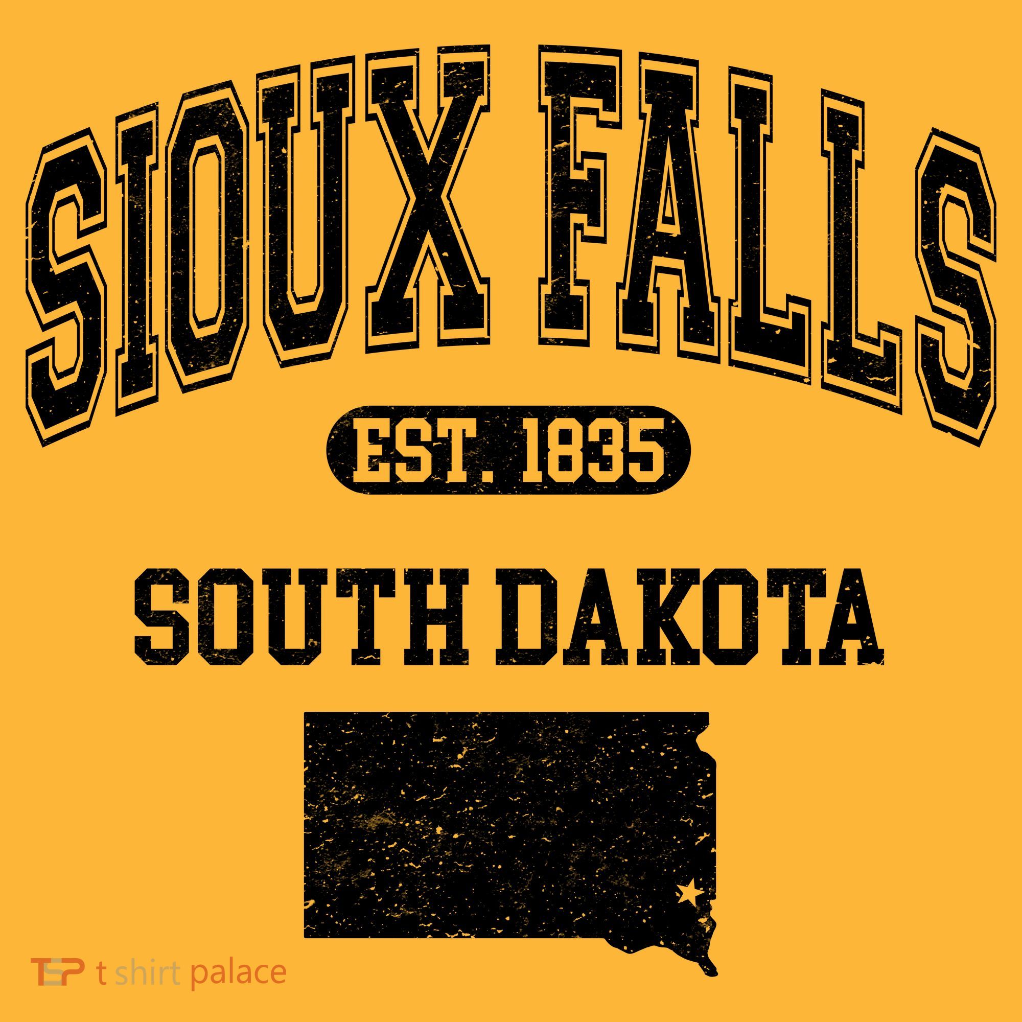 Sioux Falls South Dakota Est 1835 Varsity Baby Bodysuit