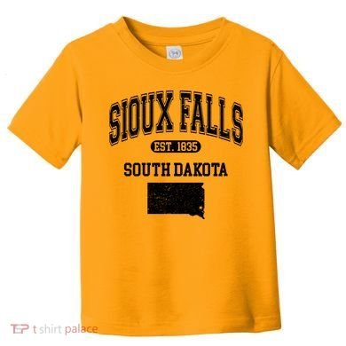 Sioux Falls South Dakota Est 1835 Varsity Toddler T-Shirt
