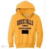 Sioux Falls South Dakota Est 1835 Varsity Kids Hoodie thumb 0