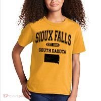 Sioux Falls South Dakota Est 1835 Varsity Kids T-Shirt thumb 2