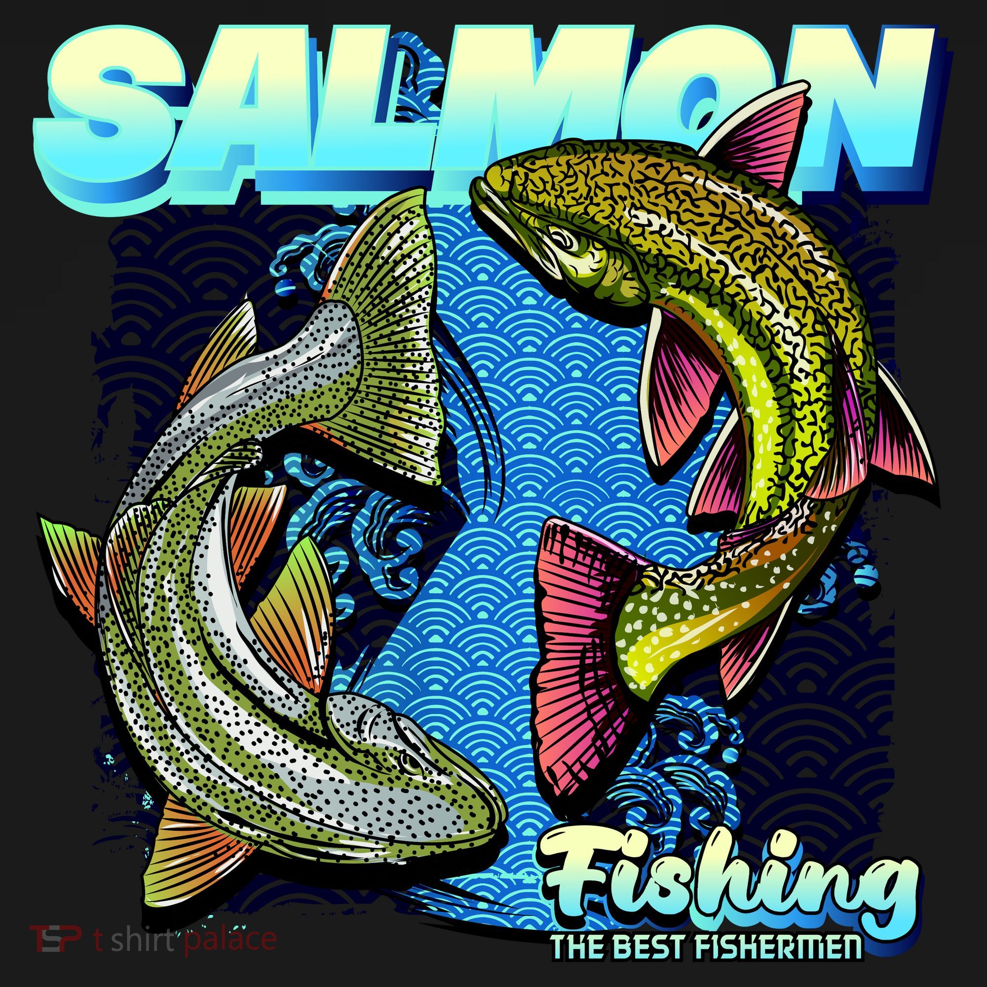 Salmon Fishing Bucket Hat