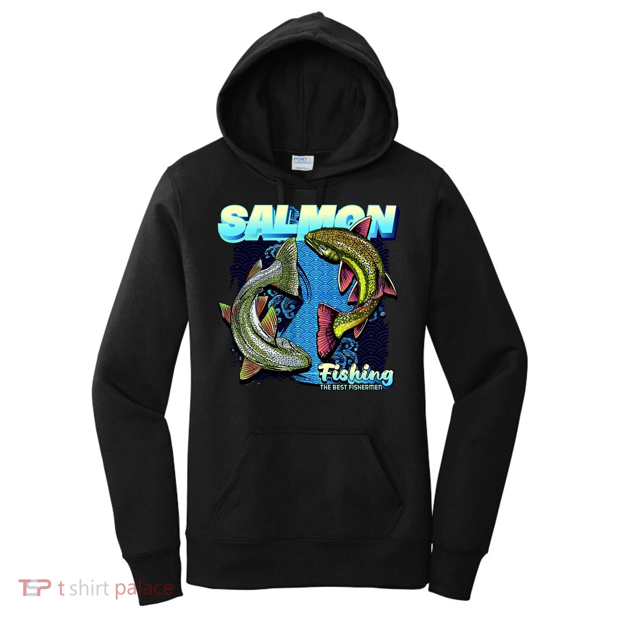 Salmon Fishing Women's Hoodie