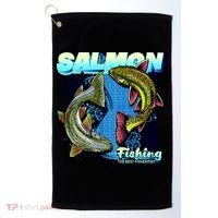 Salmon Fishing Golf Towel thumb 0