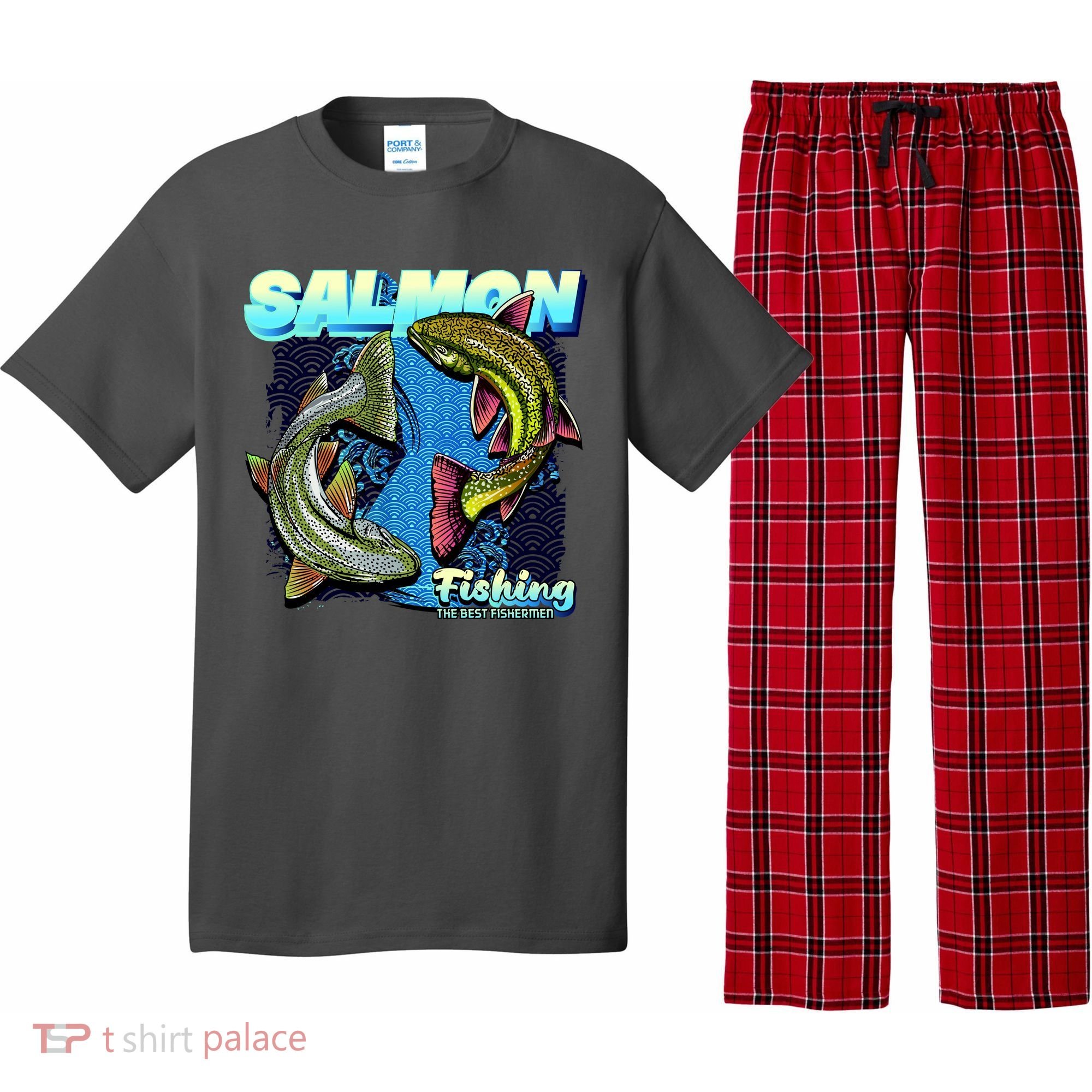 Salmon Fishing Pajama Set