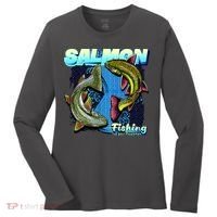 Salmon Fishing Women's Long Sleeve Shirt thumb 0