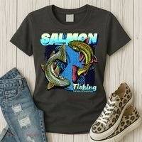 Salmon Fishing Women's T-Shirt thumb 3