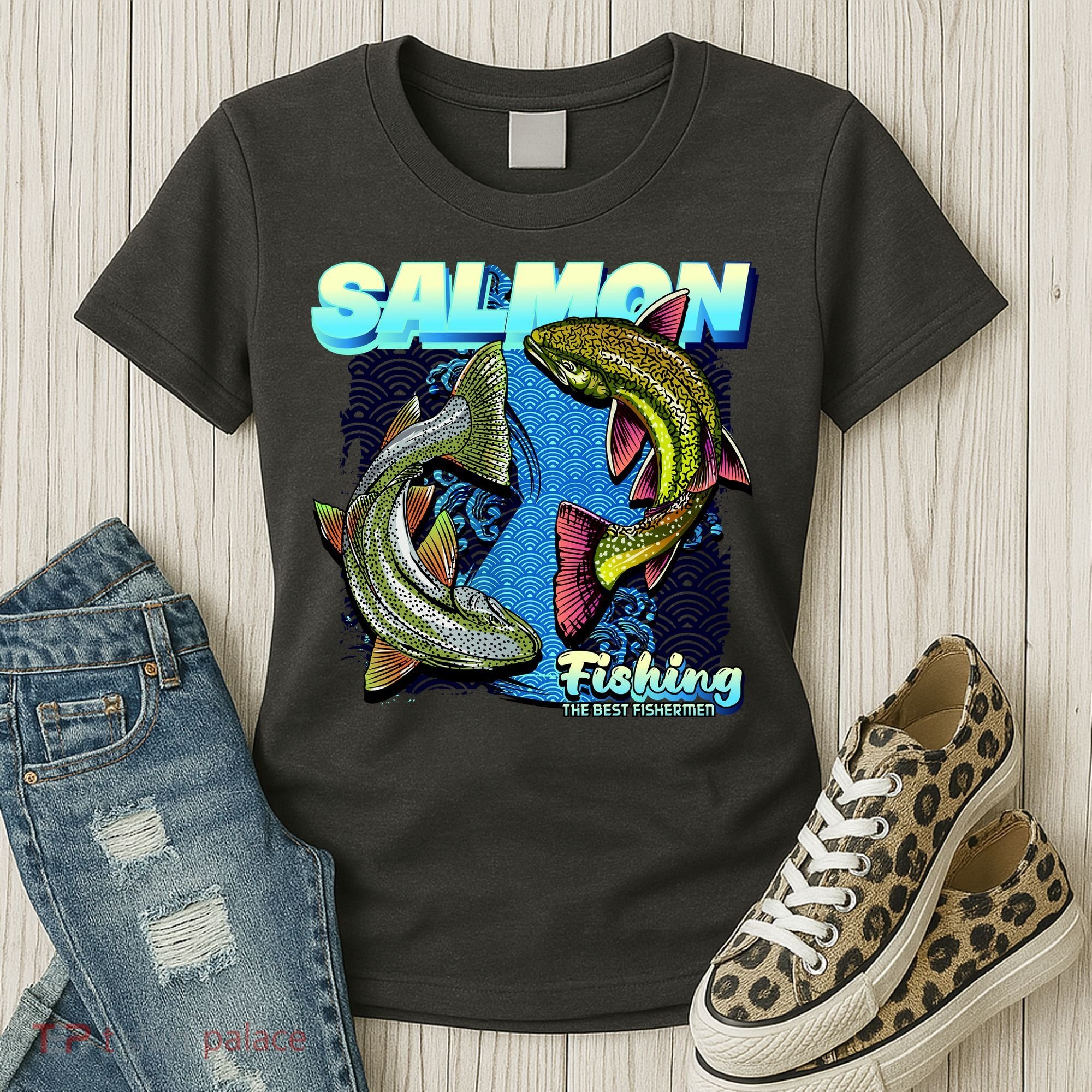 Salmon Fishing Women's T-Shirt