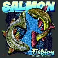 Salmon Fishing Women's T-Shirt thumb 6
