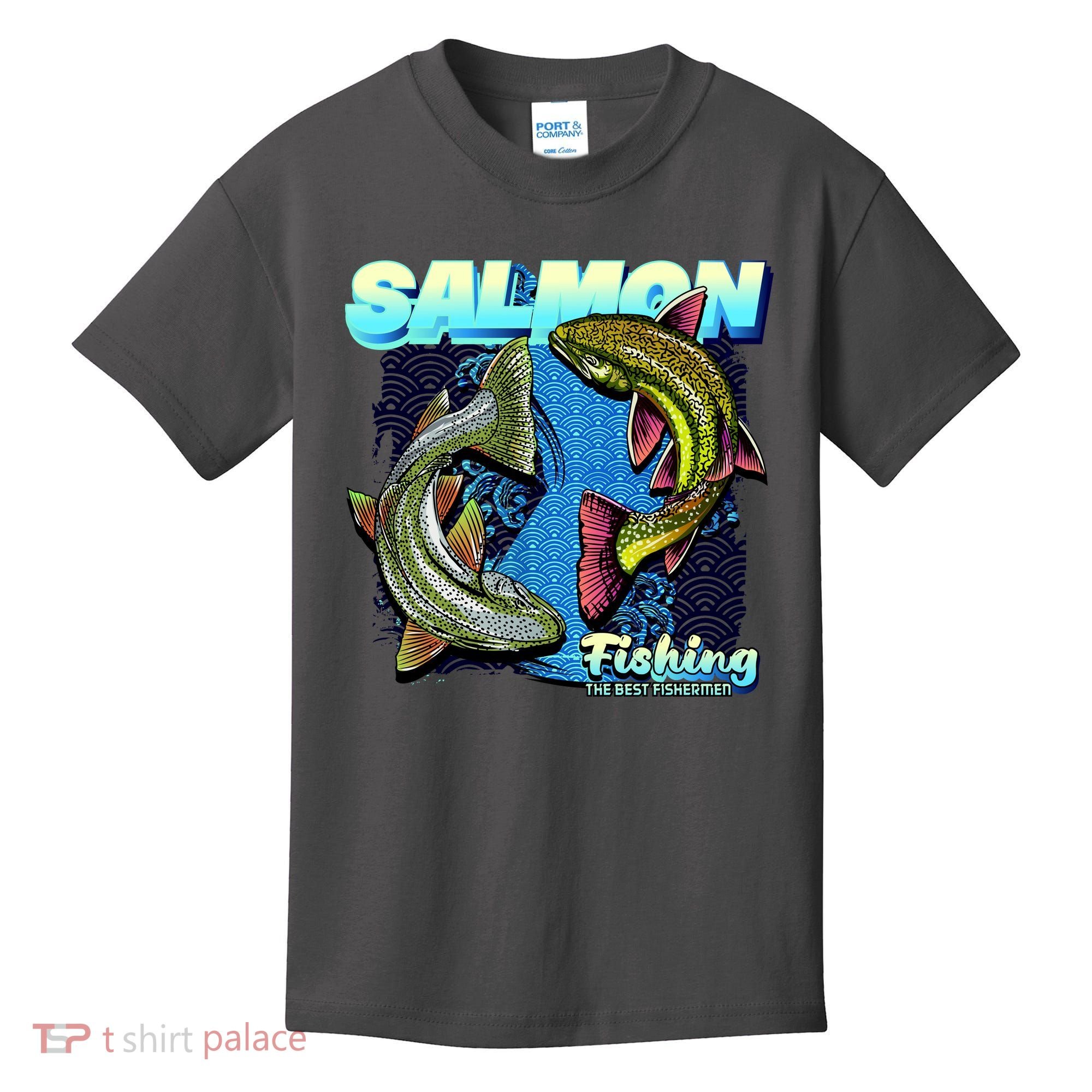 Salmon Fishing Kids T-Shirt