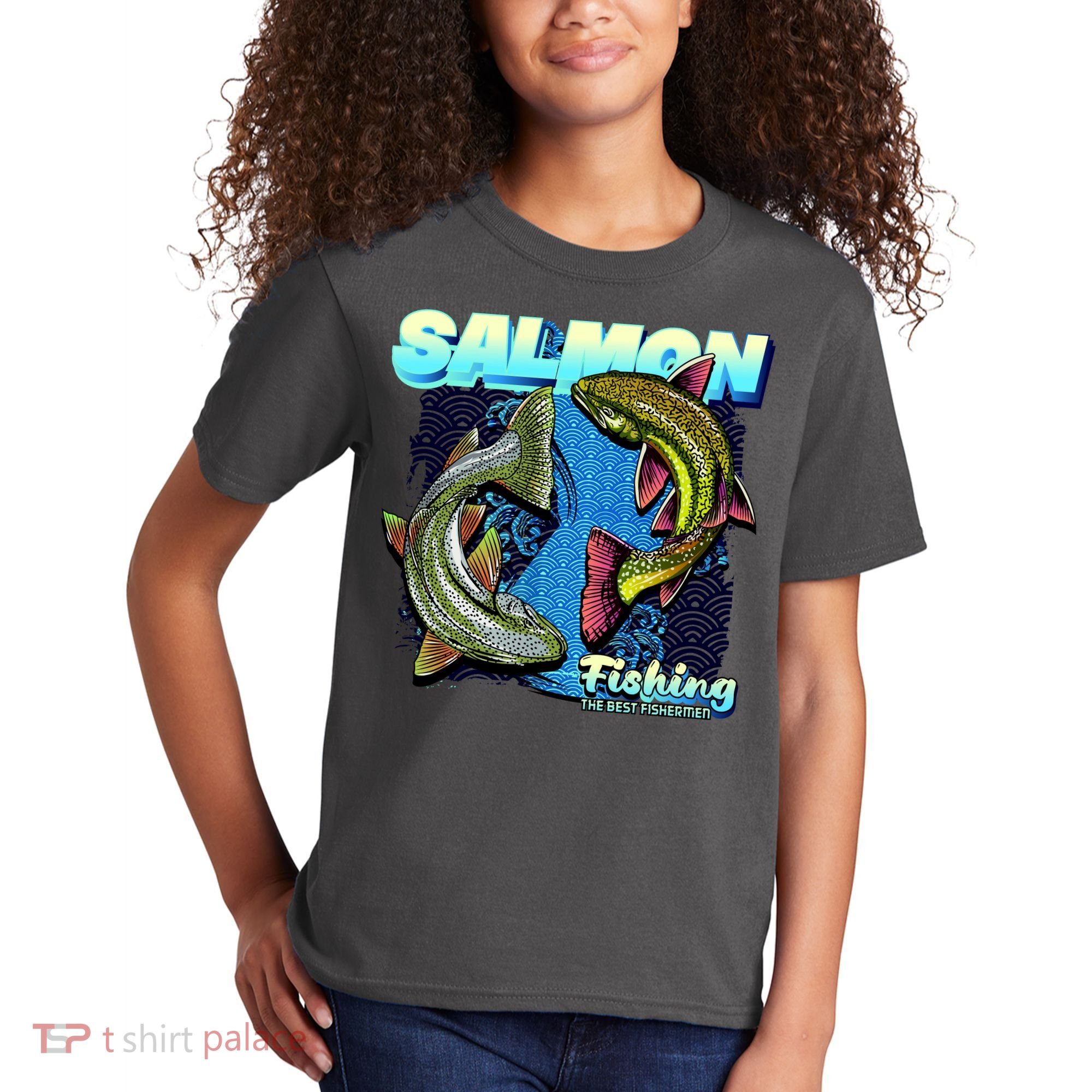 Salmon Fishing Kids T-Shirt