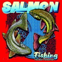 Salmon Fishing Santa Hat thumb 1