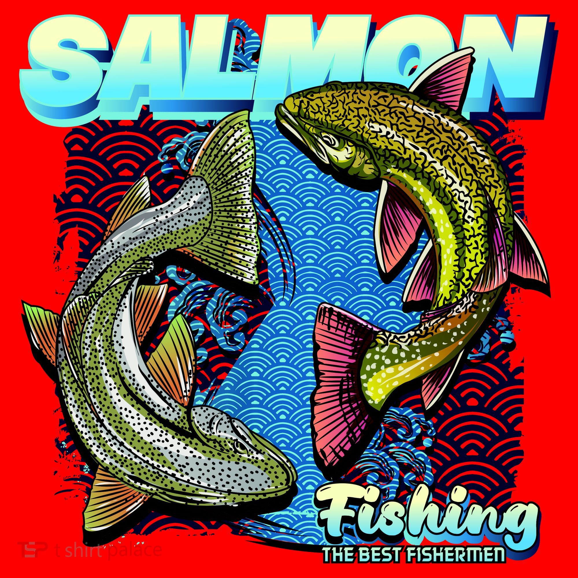 Salmon Fishing Santa Hat