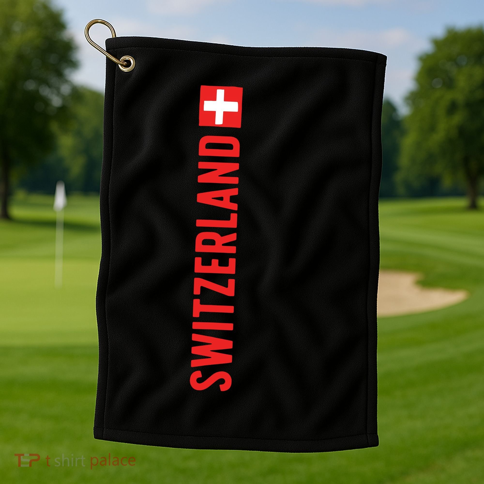 Switzerland Flag Golf Towel