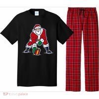 Santa Football Spike Present Pajama Set thumb 0