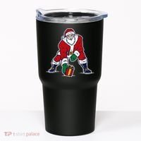 Santa Football Spike Present Tumbler thumb 0