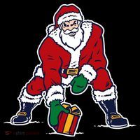 Santa Football Spike Present Women's Tank Top thumb 5