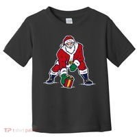 Santa Football Spike Present Toddler T-Shirt thumb 0