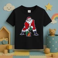 Santa Football Spike Present Toddler T-Shirt thumb 3
