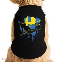 Sweden Flag Skier Swedish Alpine Skiing Doggie Tank thumb 0