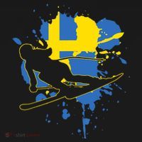 Sweden Flag Skier Swedish Alpine Skiing Bucket Hat thumb 4