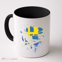 Sweden Flag Skier Swedish Alpine Skiing Coffee Mug thumb 0