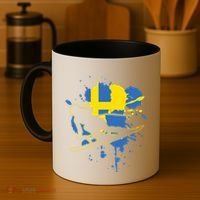 Sweden Flag Skier Swedish Alpine Skiing Coffee Mug thumb 4