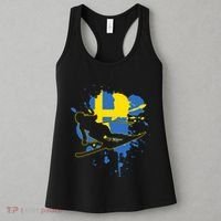 Sweden Flag Skier Swedish Alpine Skiing Women's Tank Top thumb 3