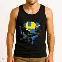 Sweden Flag Skier Swedish Alpine Skiing Tank Top thumb 3