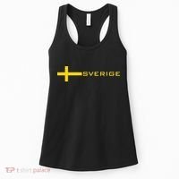 SWEDEN FLAG SWEDISH SOCCER FOOTBALL JERSEY SVERIGE Women's Tank Top thumb 0