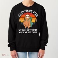 Sloth Funny Sloth Hiking Tee Sloth Lover Women's Sweatshirt thumb 0