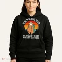 Sloth Funny Sloth Hiking Tee Sloth Lover Hoodie thumb 5