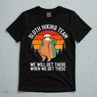Sloth Funny Sloth Hiking Tee Sloth Lover T-Shirt thumb 5