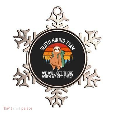 Sloth Funny Sloth Hiking Tee Sloth Lover Ornament