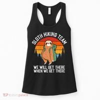Sloth Funny Sloth Hiking Tee Sloth Lover Women's Tank Top thumb 0