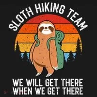 Sloth Funny Sloth Hiking Tee Sloth Lover Baby Bodysuit thumb 2