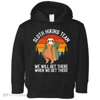 Sloth Funny Sloth Hiking Tee Sloth Lover Toddler Hoodie thumb 0