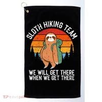Sloth Funny Sloth Hiking Tee Sloth Lover Golf Towel thumb 0
