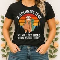 Sloth Funny Sloth Hiking Tee Sloth Lover Women's T-Shirt thumb 2