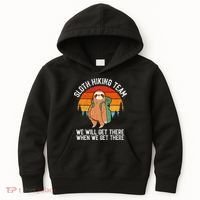 Sloth Funny Sloth Hiking Tee Sloth Lover Kids Hoodie thumb 0