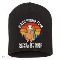 Sloth Funny Sloth Hiking Tee Sloth Lover Short Acrylic Beanie thumb 0