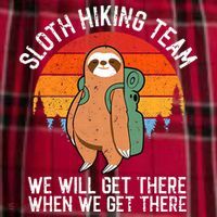 Sloth Funny Sloth Hiking Tee Sloth Lover Women's Flannel Plaid Pajama Pants thumb 2