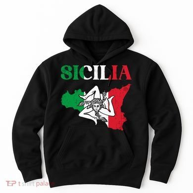 Sicilia Flag Sicily Palermo Italy Hoodie