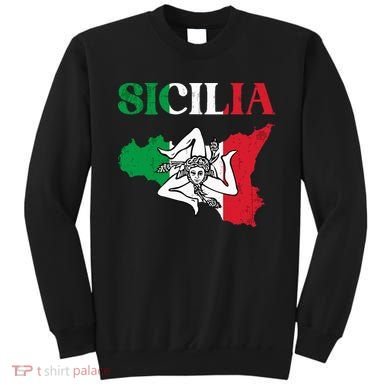 Sicilia Flag Sicily Palermo Italy Sweatshirt