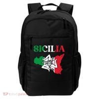 Sicilia Flag Sicily Palermo Italy Backpack thumb 0
