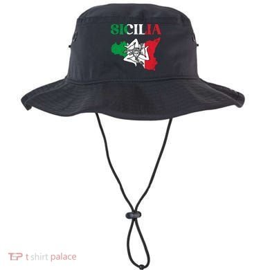 Sicilia Flag Sicily Palermo Italy Bucket Hat