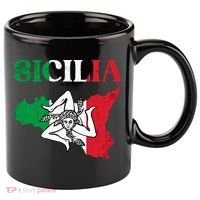 Sicilia Flag Sicily Palermo Italy 11oz C Handle Ceramic Mug thumb 0