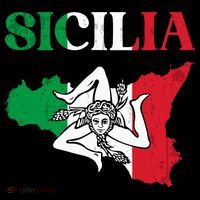 Sicilia Flag Sicily Palermo Italy Mousepad thumb 1