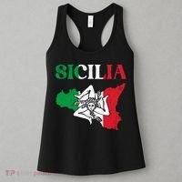 Sicilia Flag Sicily Palermo Italy Women's Tank Top thumb 3