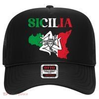 Sicilia Flag Sicily Palermo Italy Hat thumb 0